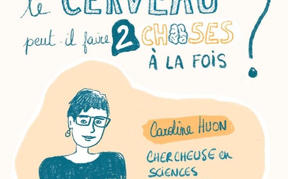 llustration of a woman asking whether the brain can do two things at once ?