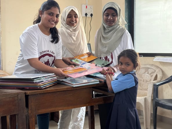 DONORIAM donation to school students