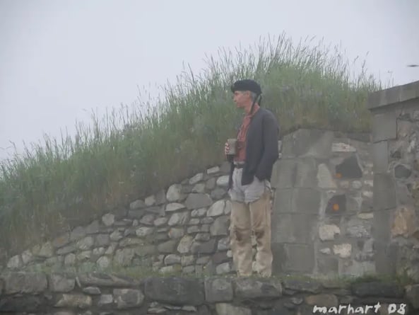 Soldat, Louisbourg. reconstitution historique.