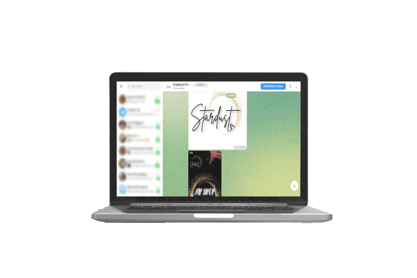 a laptop computer with a picture of a person's handwritten on the screen