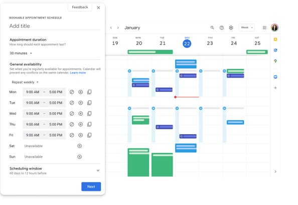 Integración Google Calendar