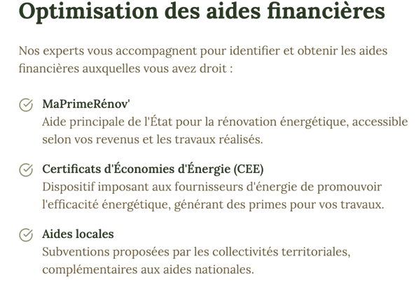 MaPrimeRénov, CEE, ANAH, Aides locales, nationales, subventions