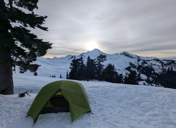winter camping, backpacking, NEMO Dagger 3