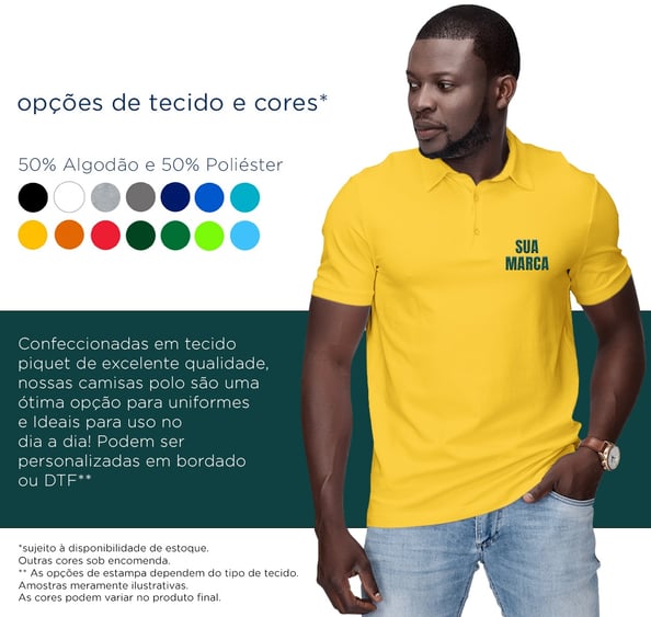 camisa pólo, camisa personalizada, atacado de camisetas, uniforme profissional, DTF