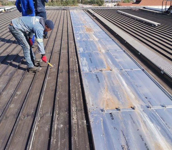Roof repairs Bloemfontein. The Walk Shopping center, Environmental Pro Construction