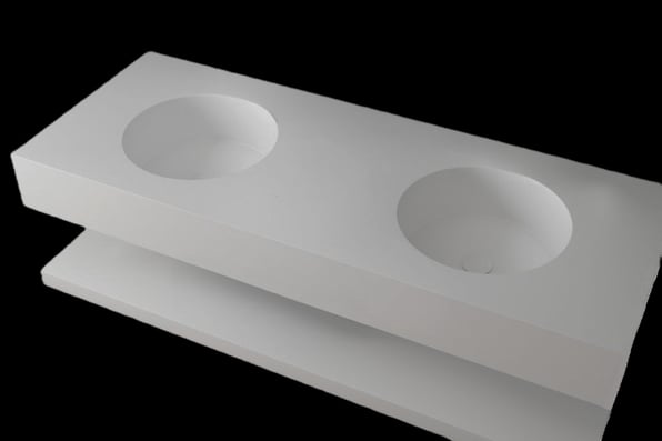 ΝΙΠΤΗΡΑΣ ΜΠΑΝΙΟΥ CIRCLE 2 ΓΟΥΡΝΕΣ ΜΕ ΡΑΦΙ ΤΟΙΧΟΥ SOLID SURFACES