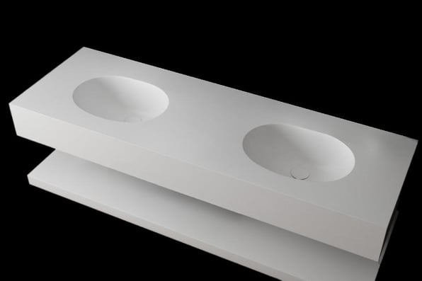 ΝΙΠΤΗΡΑΣ ΜΠΑΝΙΟΥ HARMONY 2 ΓΟΥΡΝΕΣ ΤΟΙΧΟΥ ΜΕ ΡΑΦΙ SOLID SURFACES