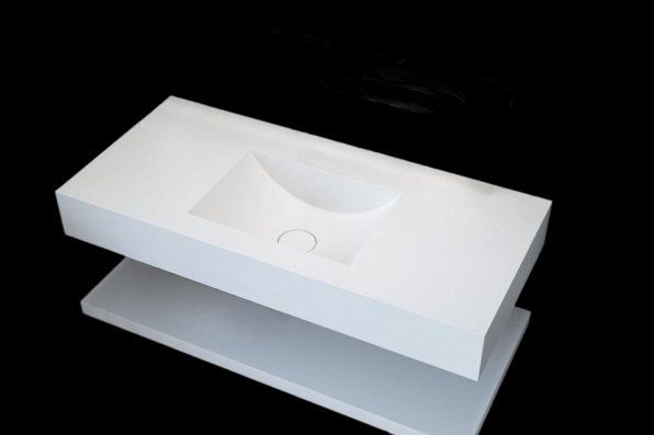 ΝΙΠΤΗΡΑΣ ΜΠΑΝΙΟΥ MEZZALUNA ΤΟΙΧΟΥ ΜΕ ΡΑΦΙ SOLID SURFACES