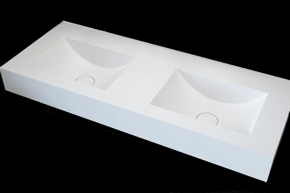 ΝΙΠΤΗΡΑΣ ΜΠΑΝΙΟΥ MEZZALUNA 2 ΓΟΥΡΝΕΣ ΤΟΙΧΟΥ SOLID SURFACES