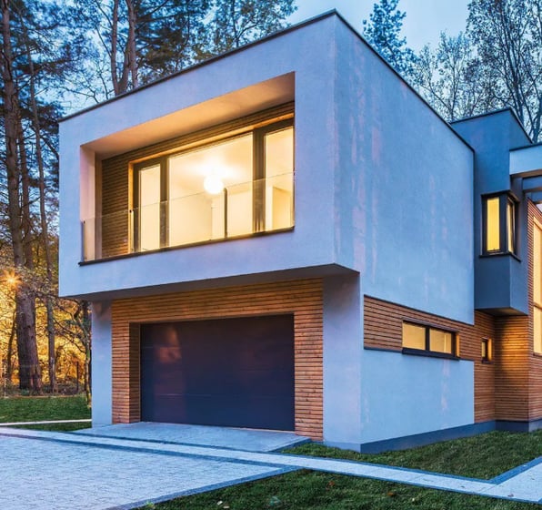 a modern house with a modern design and a modern design