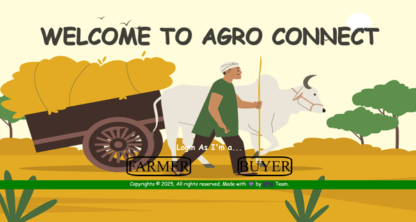 Agro Connect Farmers Ecommerce Portal - Login Page