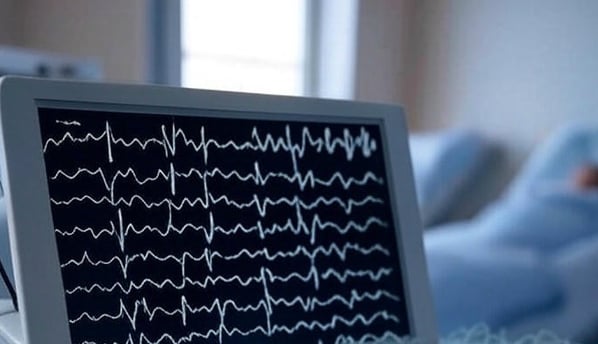 EEG on a monitor