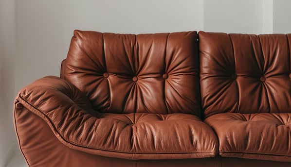 Komfortable moderne Couch aus hochwertigem Leder