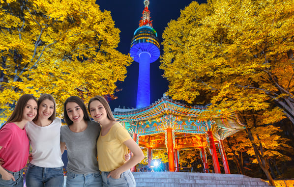 Seoul Tower in the Autumn 