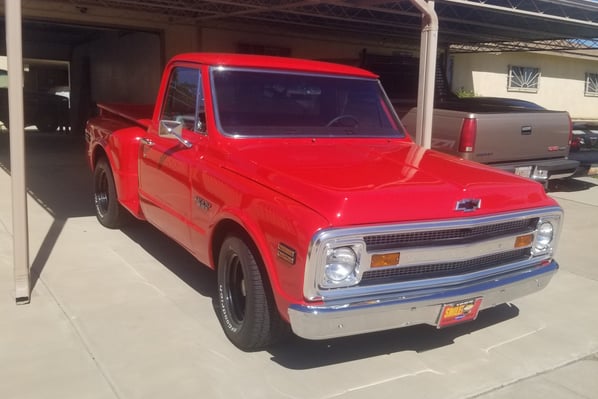 The Dream truck, shiny and red!