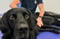 black labrador having canine physiotherapy