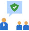 An icon showing individuals at work