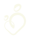 a man holding a baby in a heart shape