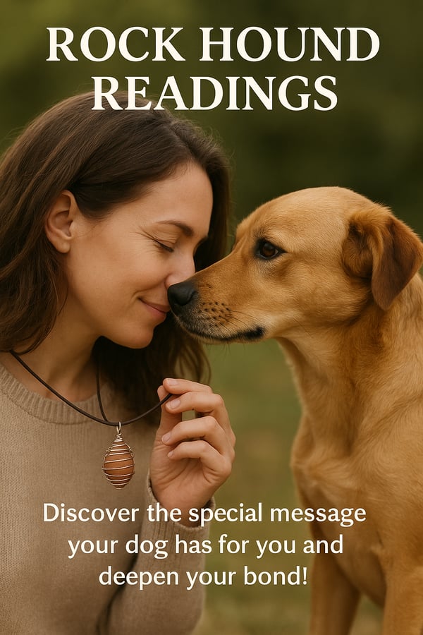 Rock Hound Reading keepsake stone in wire spiral pendant
