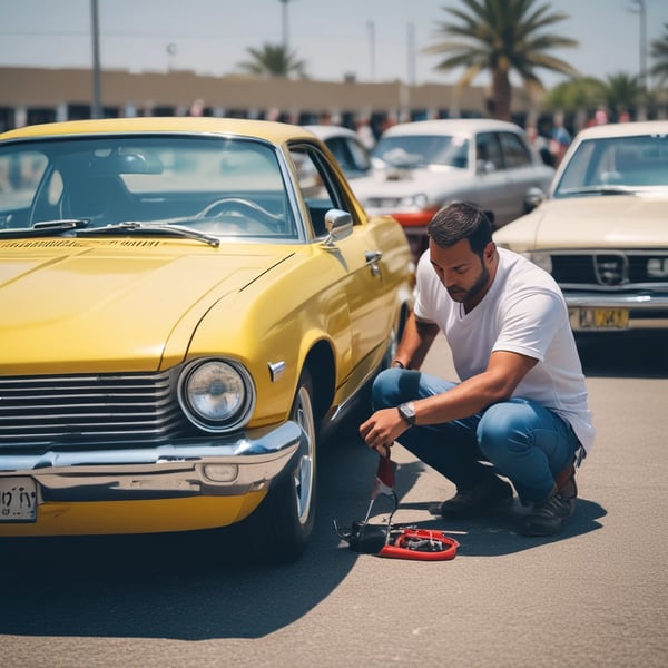 Tyre repair on location