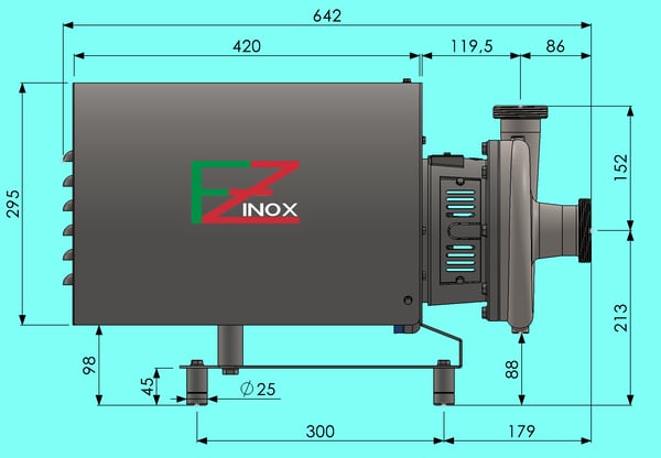 FZ-CP FLUX dimensions 3.0-7.5 kW