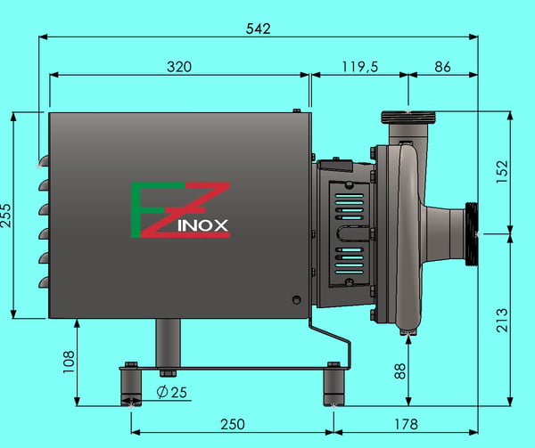 FZ-CP FLUX technical dimensions