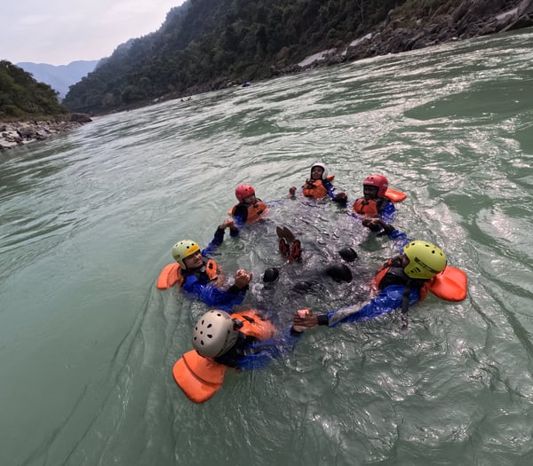 Thrill Destiny customer adventure activity — bungee jumping and rafting India