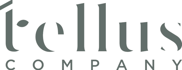 Logotipo de Tellus Company en color verde