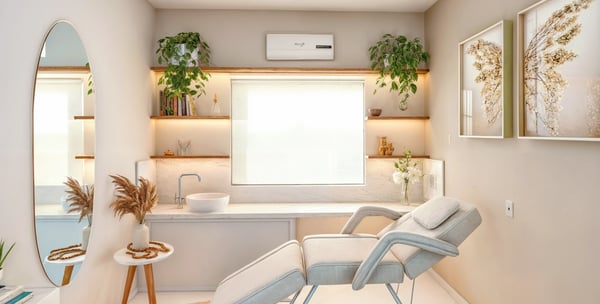Projeto de sala comercial de estética em Porto Feliz - Aborin Arquitetura