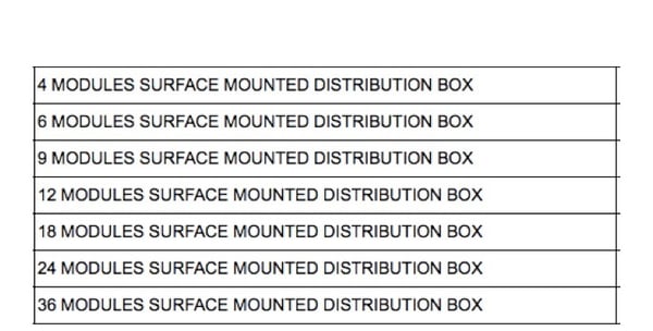 Distribution box surface mounted Aptus Malta