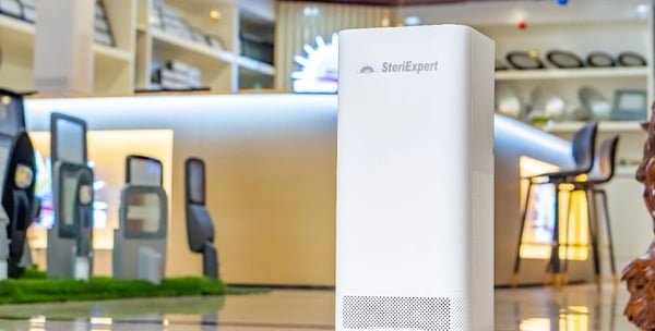 Máy lọc không khí SteriExpert, với công nghệ từ Signify (tiền thân là Phillips).