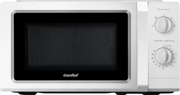 COMFEE Microondas CMO-MP012OC(WH), capacidad 19L, 700W de potencia, 5 niveles de potencia