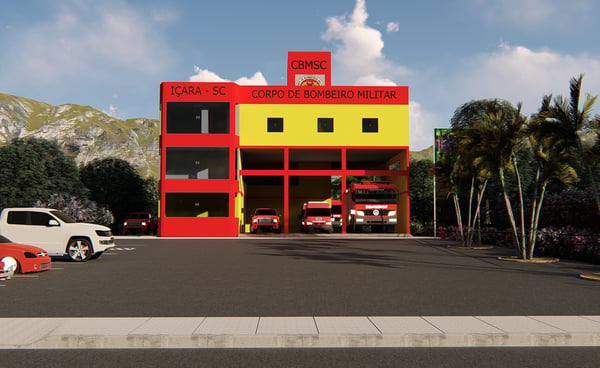 projeto 3d corpo de bombeiro militar