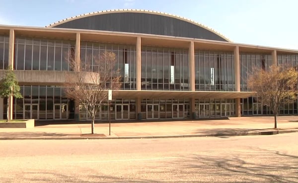 Knoxville's Civic Coliseum, home of the Smoky Mountain Hockey League