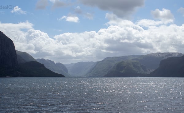 Beautiful view of the fjord in Norway
