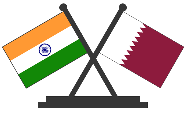 India Qatar Flag