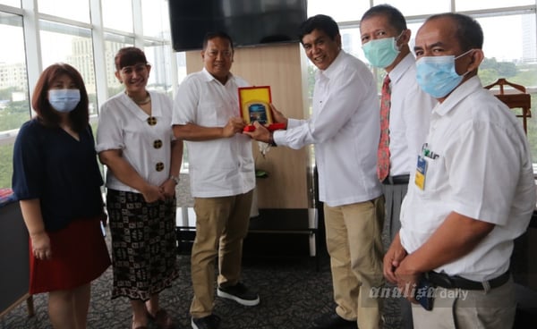 Pengurus Perbarindo Sumut saat diterima Audiensi di Dinsos Provinsi Sumut (Analisadaily/Qodrat Al-qa
