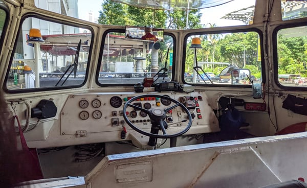 Duck Tour Cockpit Steering Wheel