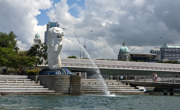 Singapore City Merlion Statue