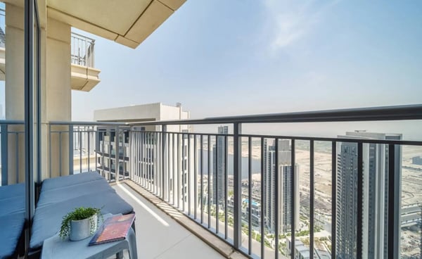 The balcony of the apartment