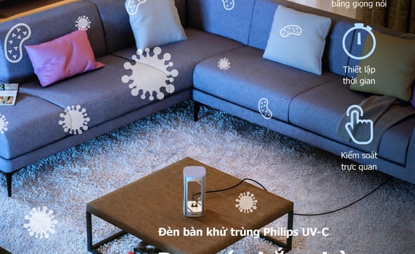 Đèn bàn khử trùng Philips UVC