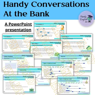 Business English, General English, Functional language, dialogues at the bank, Economy, Role-Plays
