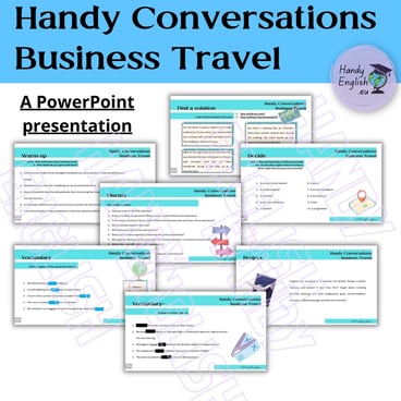 Business English, Business Coaching, Business travel, Discussions, Vocabulary