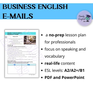 Business English, Business E-mails, Corporate Training, Skills, Debates, Writing Prompts