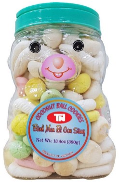 Coconut Ball CoCookies, Bánh men bi tròn nhỏ ( gấu lớn ) UpBe Food