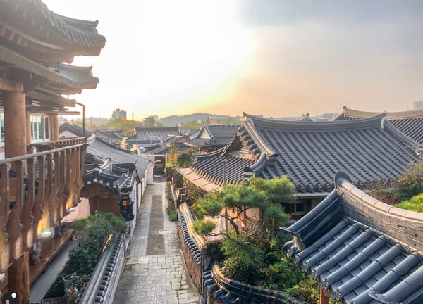 Jeonju Hanok Village street view
