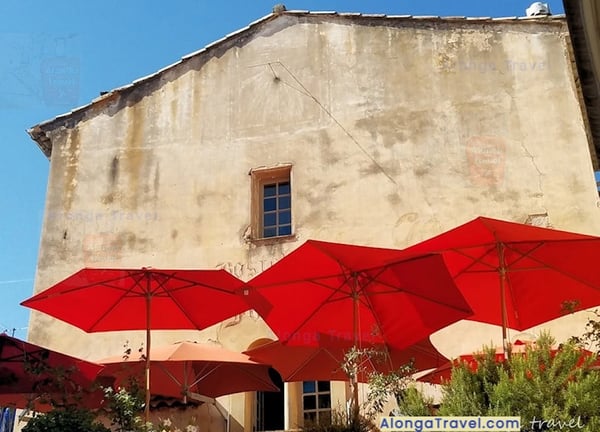 An outdoor cafe in St. Paul de Vance, France