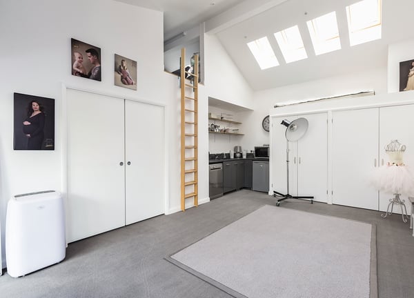 Photograph of the inside of Beechwood Photography Studio