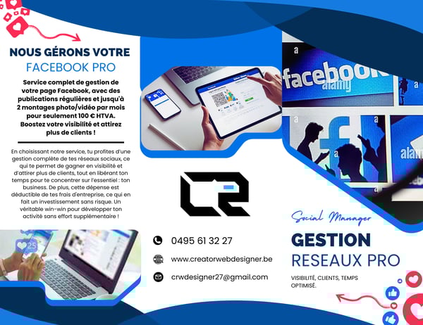 Gestion réseaux sociaux Charleroi, Belgique - Services professionnels pour booster votre business |