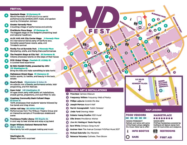 PVDFest 2017 Brochure Map Back